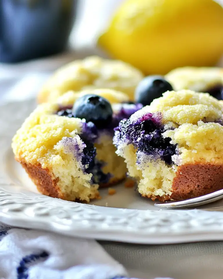 Lemon Blueberry Cornbread Muffins