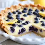 Lemon Blueberry Custard Pie