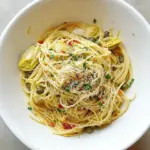 Lemon Butter Pasta with Artichokes and Capers