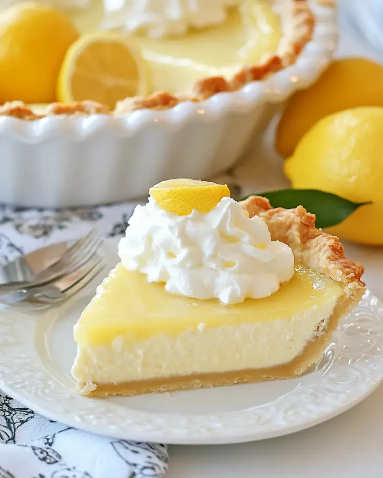 Lemon Chess Cheesecake Pie