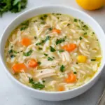 Lemon Chicken Orzo Soup