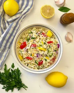 Lemon Orzo Salad