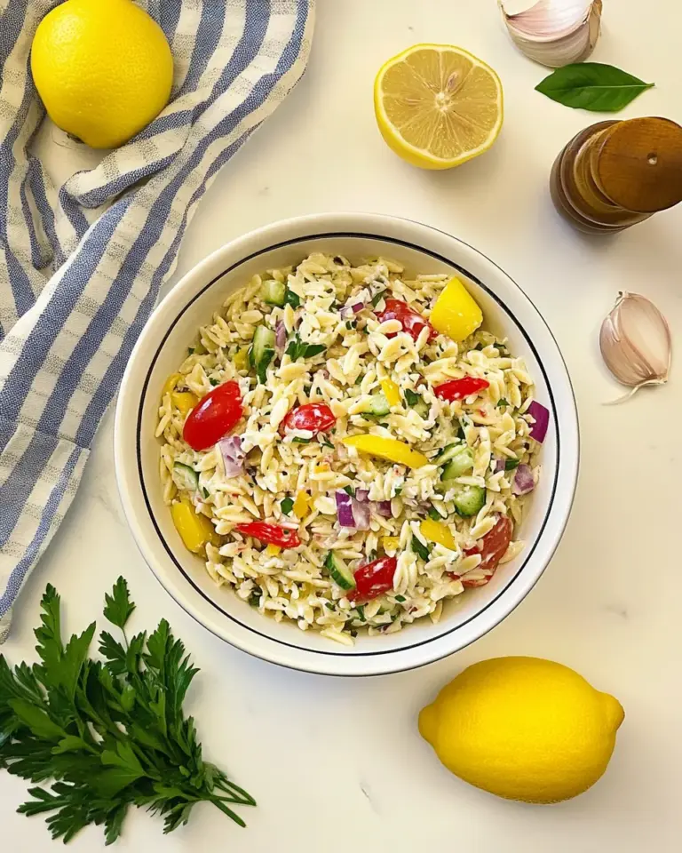 Lemon Orzo Salad