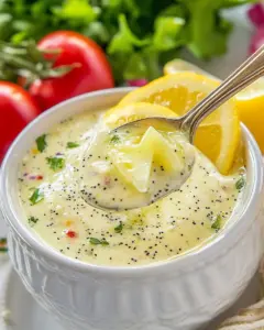 Lemon Poppy Seed Dressing