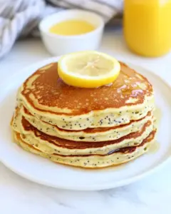 Lemon Poppy Seed Yogurt Pancakes