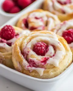Lemon Raspberry Cream Cheese Danish Rolls