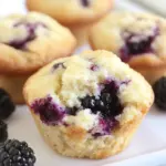 Lemon Ricotta Blackberry Muffins