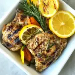 Lemon Rosemary Grilled Chicken Thighs