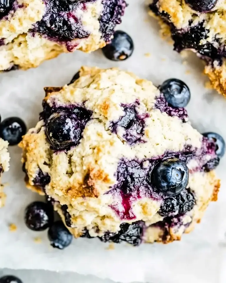 Lightened Up Blueberry Scones