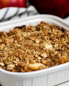 Low Sugar Pumpkin Apple Crumble