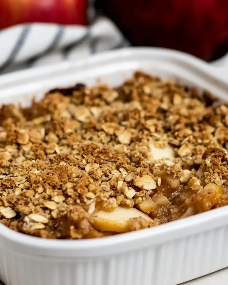 Low Sugar Pumpkin Apple Crumble