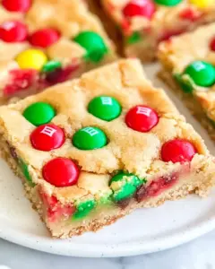M&M Cookie Bars