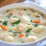 Macro Friendly Creamy Chicken Gnocchi Soup
