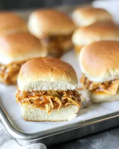 Macro Friendly Crockpot BBQ Chicken Sliders