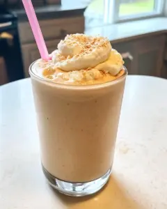 Macro Friendly PB Banana Milkshake