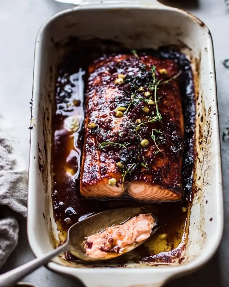 Maple Glazed Baked Salmon