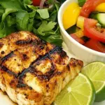Marinated Grilled Halibut with Cumin and Lime