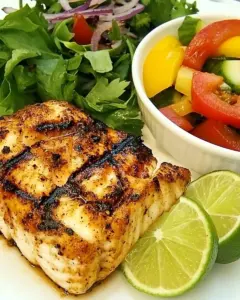 Marinated Grilled Halibut with Cumin and Lime