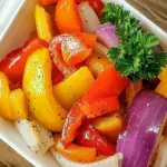 Marinated Peppers and Onions for Grilling or Roasting