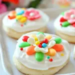 Marshmallow Berry Flower Cookies