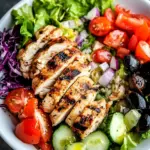 Mediterranean Grilled Chicken Salad