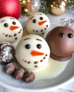 Melting Snowman Chocolate Balls