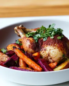Middle Eastern Chicken with Roasted Vegetables