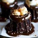 Mini Chocolate Poke Cakes