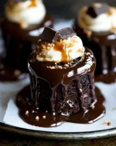 Mini Chocolate Poke Cakes