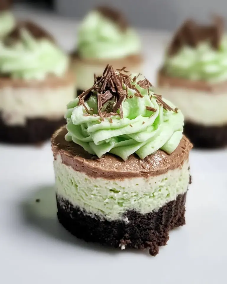 Mini Mint Cheesecake