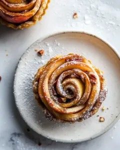 Mini Pecan Butter Apple Rose Tarts