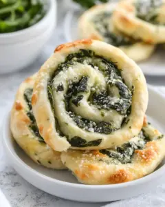 Muenster and Spinach Pinwheels