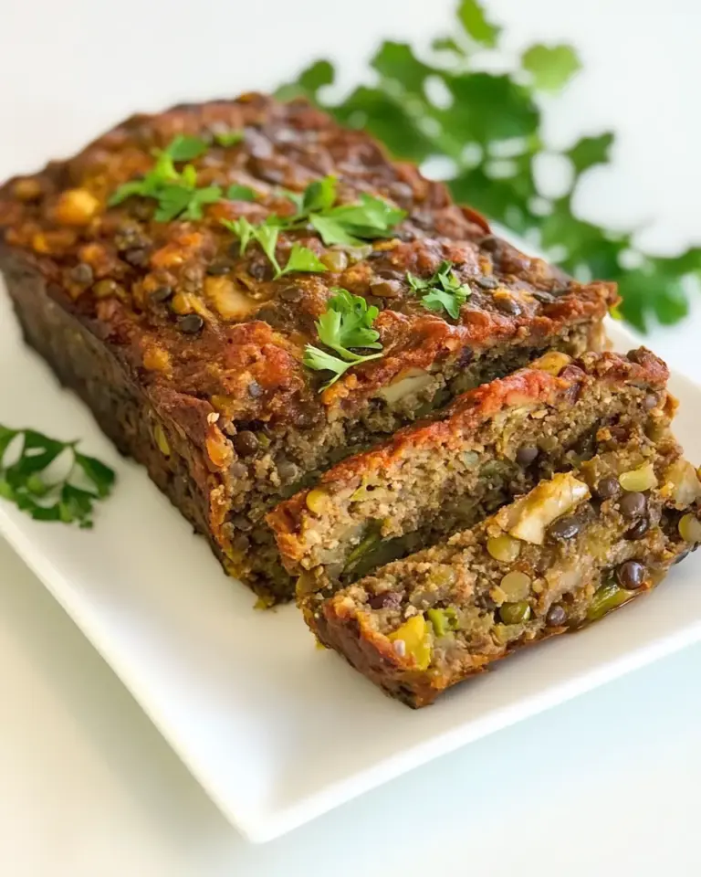 Mushroom Lentil Loaf