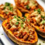 Nacho Stuffed Sweet Potatoes