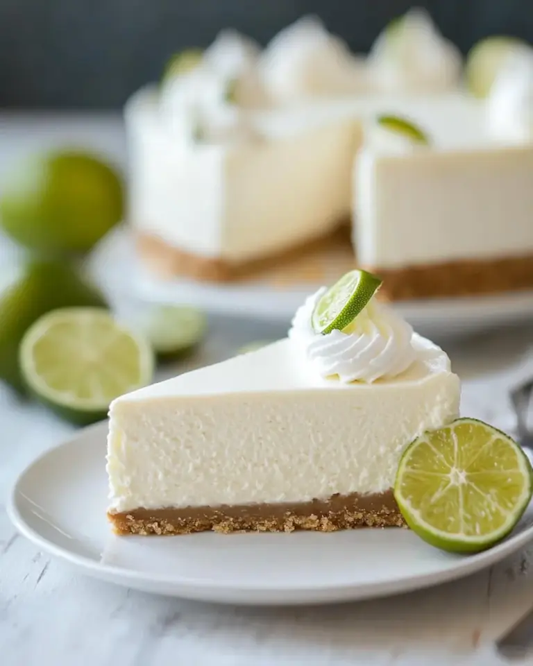 No Bake Key Lime Cheesecake