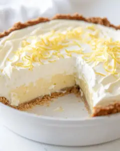No Bake Lemon Icebox Pie