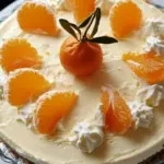 No Bake Mandarin Orange Cheesecake