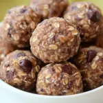 No Bake Oatmeal Chocolate Chip Energy Bites