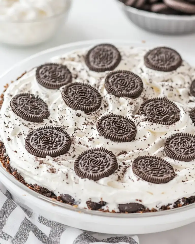 No Bake Oreo Pie