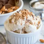 No Churn Almond Fudge Ice Cream