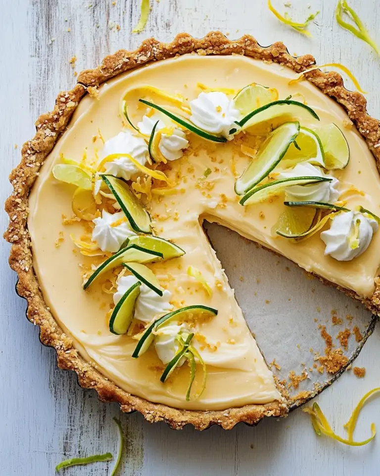 No Fuss Coconut Lime Tart
