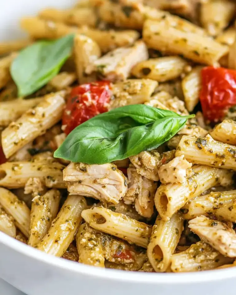One Pot Chicken Pesto Pasta