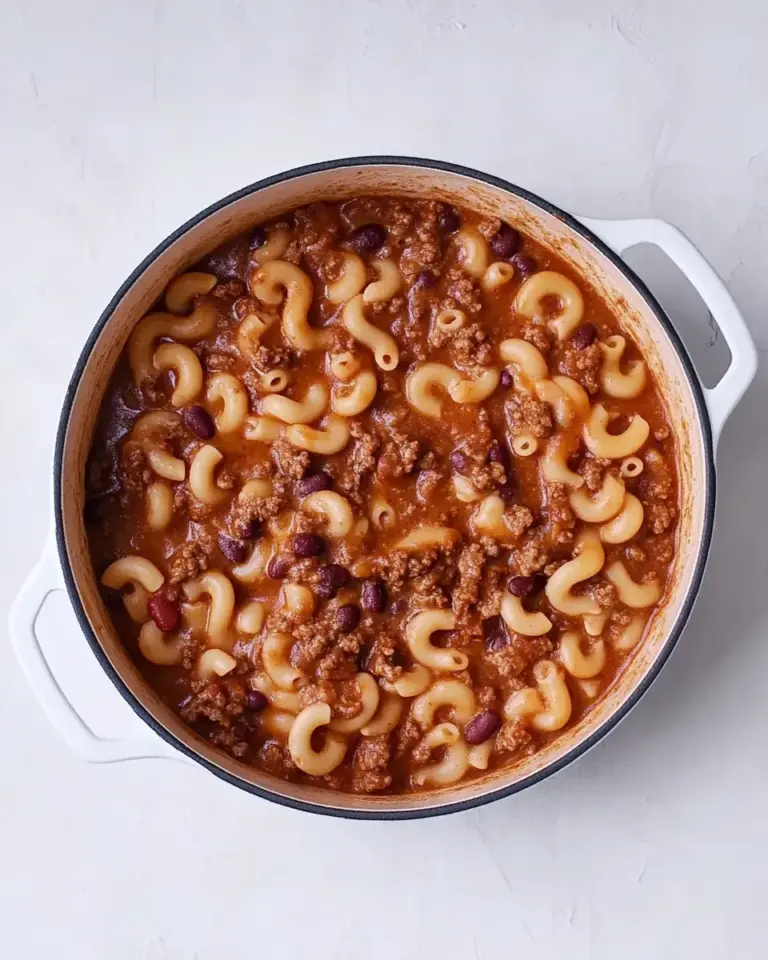 One Pot Chili Cheese Pasta