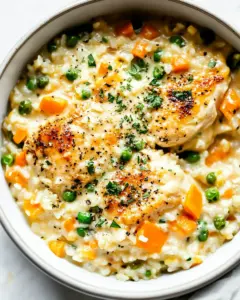 One Pot Creamy Chicken and Rice