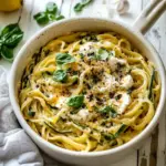 One Pot Lemon Butter Ricotta and Zucchini Pasta