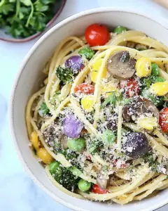 One Pot Skinny Pasta Primavera
