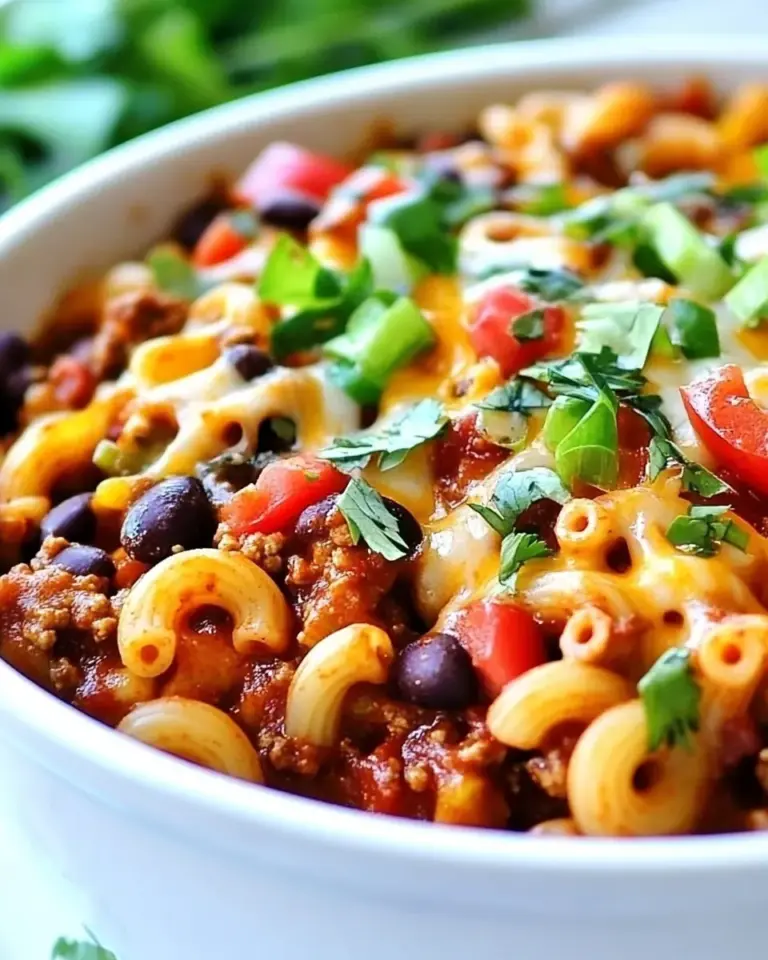 One Pot Vegetarian Chili Mac and Cheese