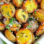 Oven Roasted Herb and Garlic Parmesan Potatoes