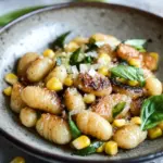 Pan Toasted Brown Butter Gnocchi with Sweet Corn Grilled Scallions