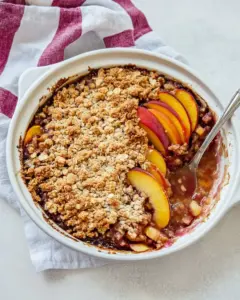 Peach Crumble